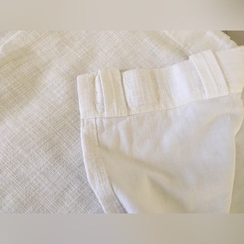 Pottery Barn Textured cotton Curtain panels set of 2